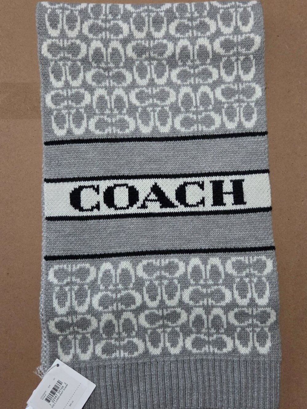 COACH knit scarf